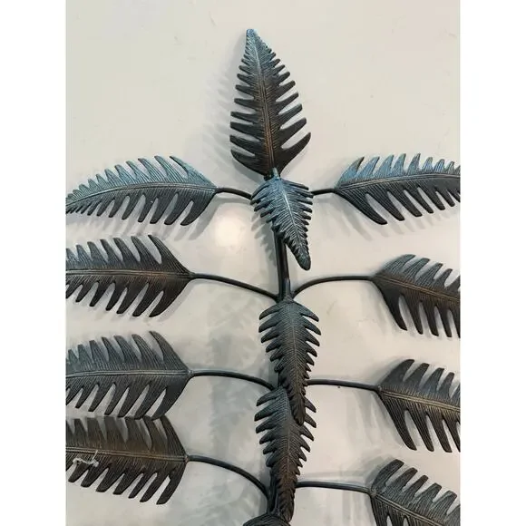 Metal Wall Sconce Decorative Two-Candle Holder Iron Leaf Ornate French Regency - Picture 2 of 9